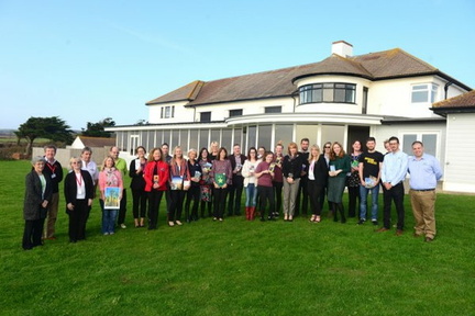 Group Photo at the Leaflet Exchange at the Isle of Pearl