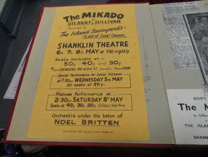 Island Savoyards Scrapbook - Mikado
